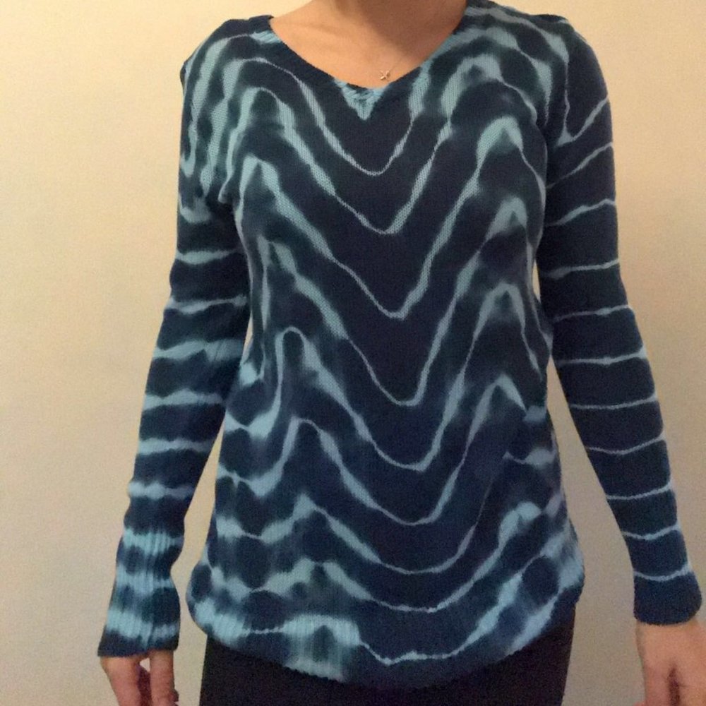 Blue Tie Dye Sweater